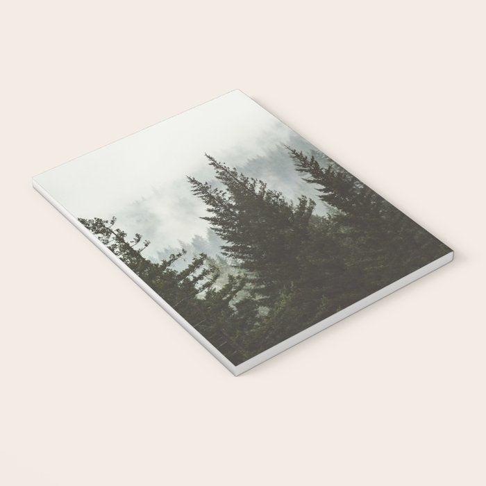 Wanderlust Forest II - Mountain Adventure in Foggy Woods Notebook Gallery Image 3