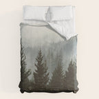 Wanderlust Forest II - Mountain Adventure in Foggy Woods Comforter Gallery Image 6