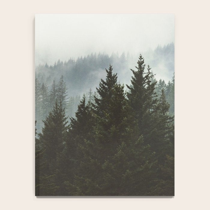 Wanderlust Forest II - Mountain Adventure in Foggy Woods Notebook Gallery Image 4