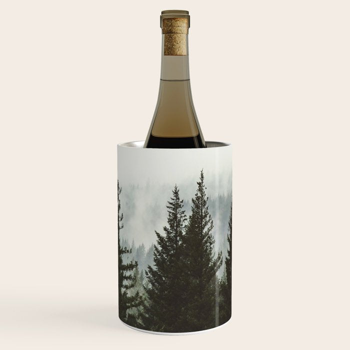 Wanderlust Forest II - Mountain Adventure in Foggy Woods Wine Chiller Gallery Image 2