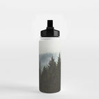 Wanderlust Forest II - Mountain Adventure in Foggy Woods Water Bottle Gallery Image 2