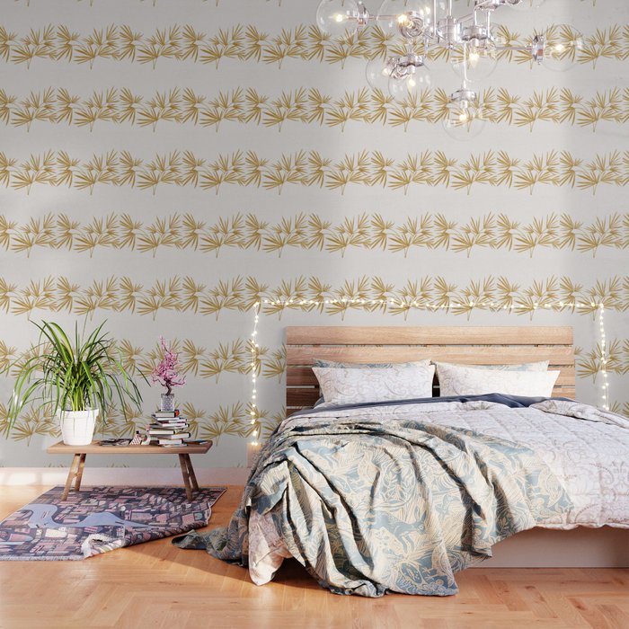 Metallic Gold Fan Palm Wallpaper Gallery Image 3