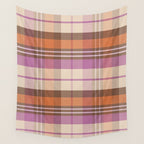 Cozy Twill Plaid - Fall Colors Wall Tapestry Gallery Image 4