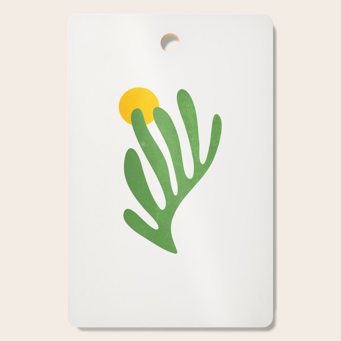 Green Leaf & Sun: Matisse Edition | Mid Century Series Cutting Board Gallery Image 1