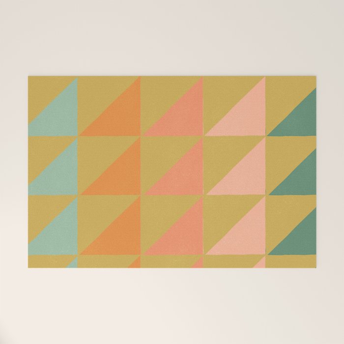 Desert Triangles Welcome Mat Gallery Image 1