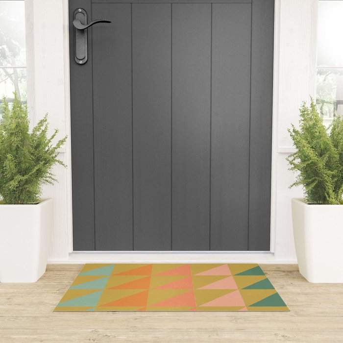 Desert Triangles Welcome Mat Gallery Image 3