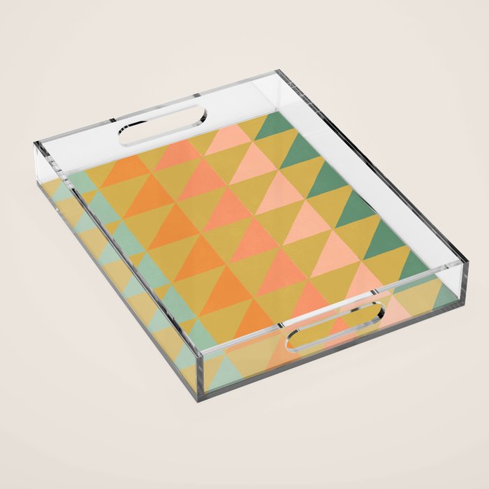 Desert Triangles Acrylic Tray Gallery Image 1