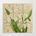 Garden Lilies  Wood Wall Art Gallery Image 1