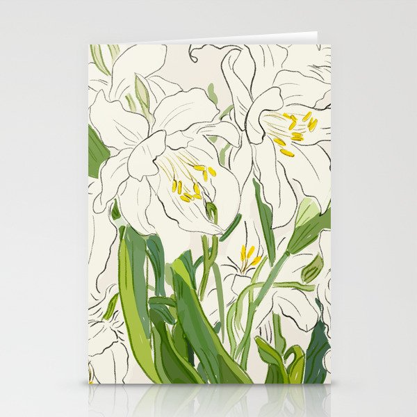 Garden Lilies  Stationery Card Gallery Image 2