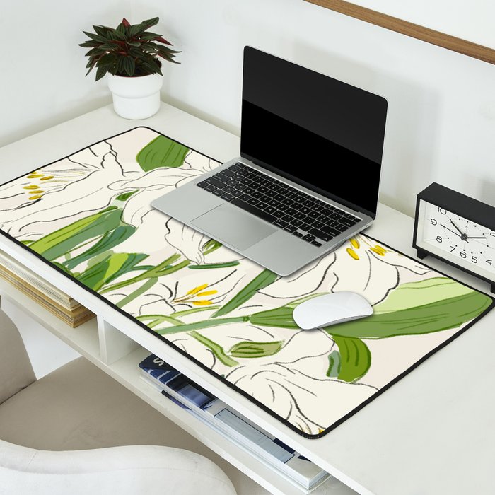 Garden Lilies  Desk Mat Gallery Image 2