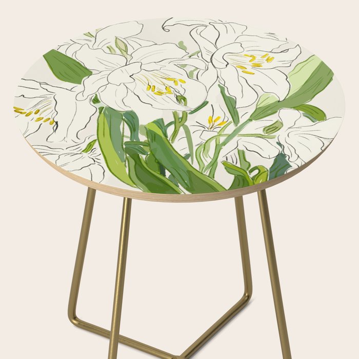 Garden Lilies  Side Table Gallery Image 2