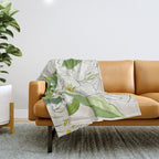 Garden Lilies  Throw Blanket Gallery Image 1