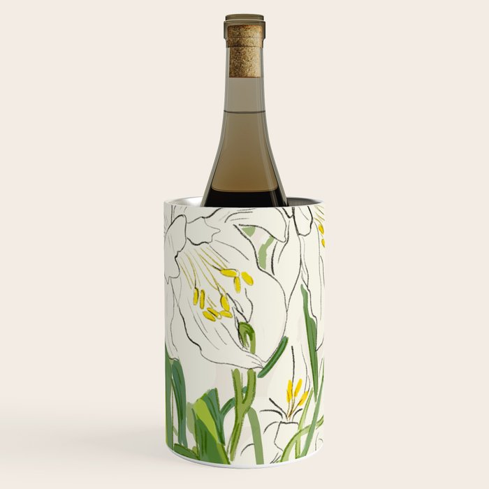 Garden Lilies  Wine Chiller Gallery Image 1