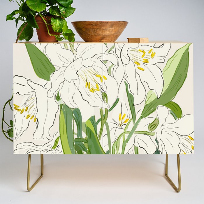 Garden Lilies  Credenza Gallery Image 1