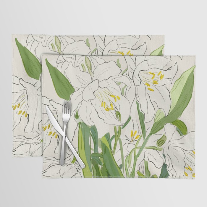 Garden Lilies  Placemat Gallery Image 1