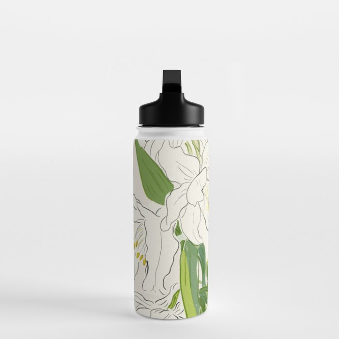 Garden Lilies  Water Bottle Gallery Image 3