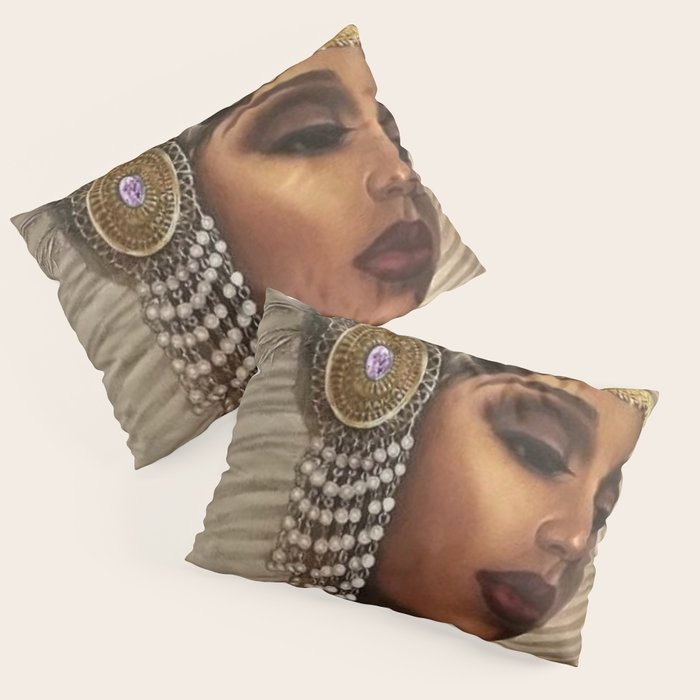 African American Masterpiece 'Cotton Club Flapper Dance Girl' Portrait Painting Pillow Sham Gallery Image 3