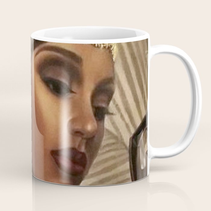 African American Masterpiece 'Cotton Club Flapper Dance Girl' Portrait Painting Coffee Mug Gallery Image 1