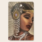 African American Masterpiece 'Cotton Club Flapper Dance Girl' Portrait Painting Cutting Board Gallery Image 1