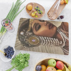 African American Masterpiece 'Cotton Club Flapper Dance Girl' Portrait Painting Cutting Board Gallery Image 2