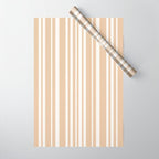 Classic Stripes XLIII - Neutral Tan Wrapping Paper Gallery Image 1