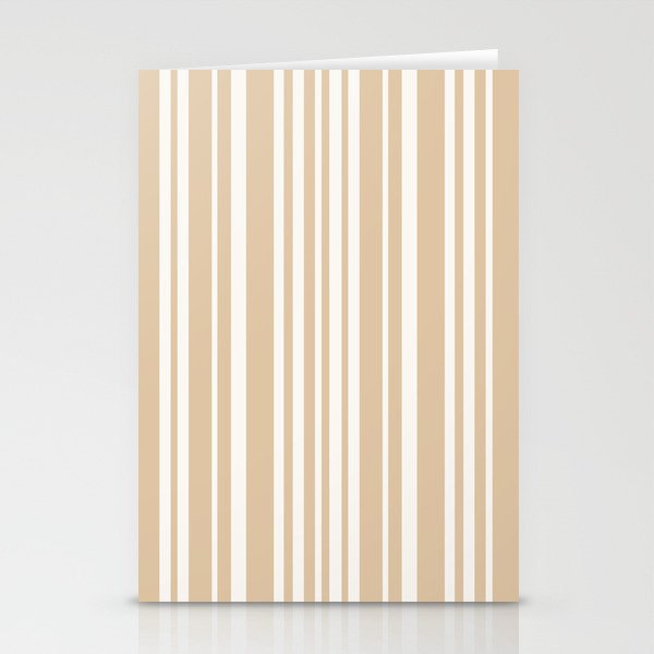 Classic Stripes XLIII - Neutral Tan Stationery Card Gallery Image 2