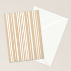 Classic Stripes XLIII - Neutral Tan Stationery Card Gallery Image 2