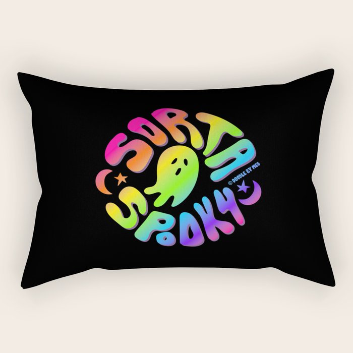 Rainbow Sorta Spooky ©  Rectangular Pillow Gallery Image 1