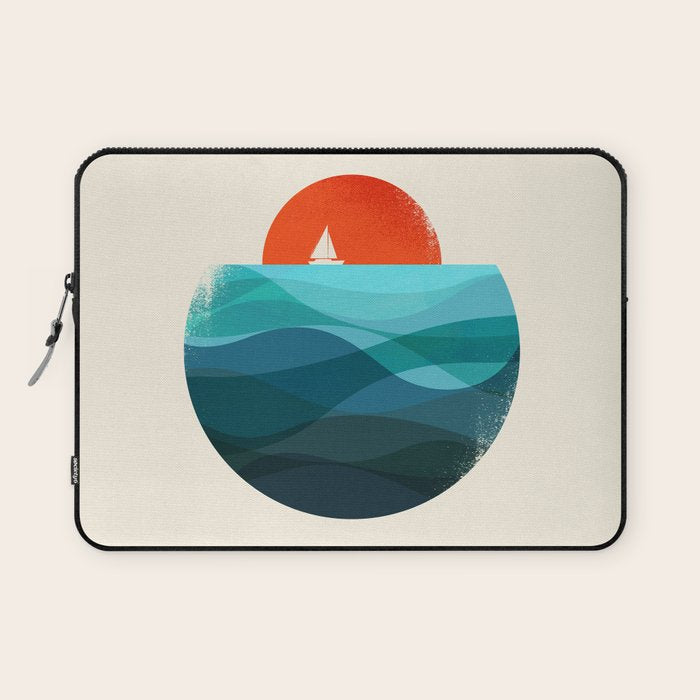 Deep blue ocean Laptop Sleeve Gallery Image 1