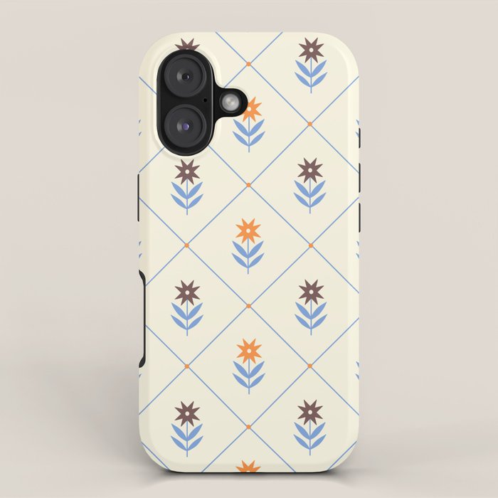 Vintage Folk Flowers iPhone Case Gallery Image 1