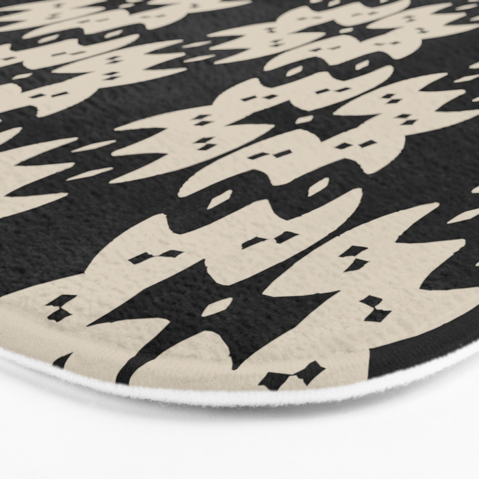 Tribal Geometric Pattern Bath Mat Gallery Image 3