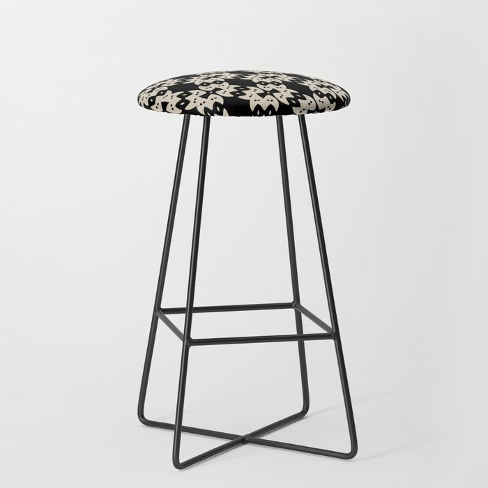 Tribal Geometric Pattern Stool Gallery Image 1