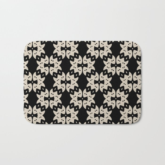 Tribal Geometric Pattern Bath Mat Gallery Image 1
