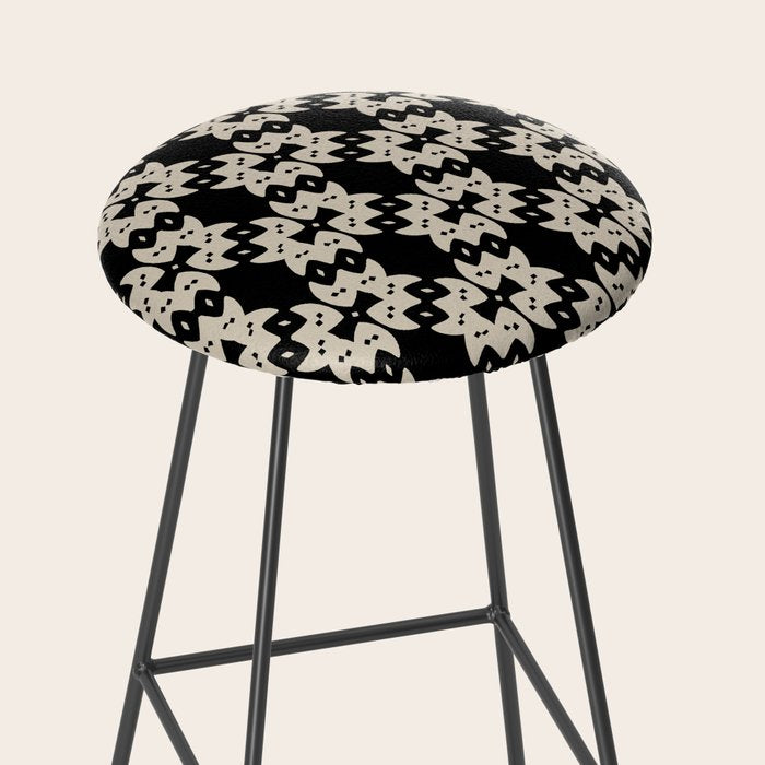 Tribal Geometric Pattern Stool Gallery Image 2