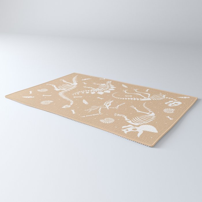 Dinosaur Fossils on Taupe Rug Gallery Image 3