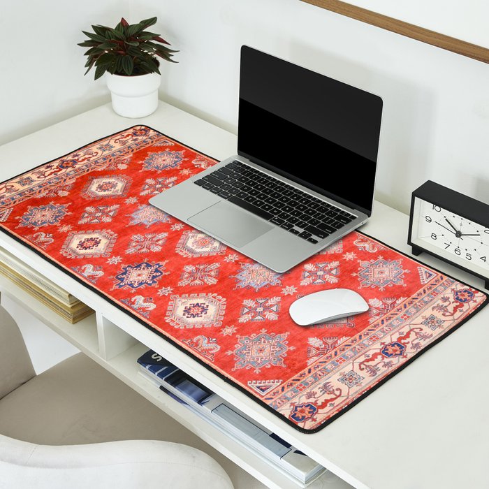 Red Divine Vines Desk Mat Gallery Image 2