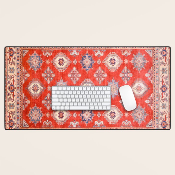 Red Divine Vines Desk Mat Gallery Image 1