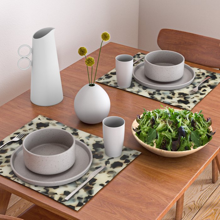 Ivory Acetate Tortoise Shell Placemat Gallery Image 2