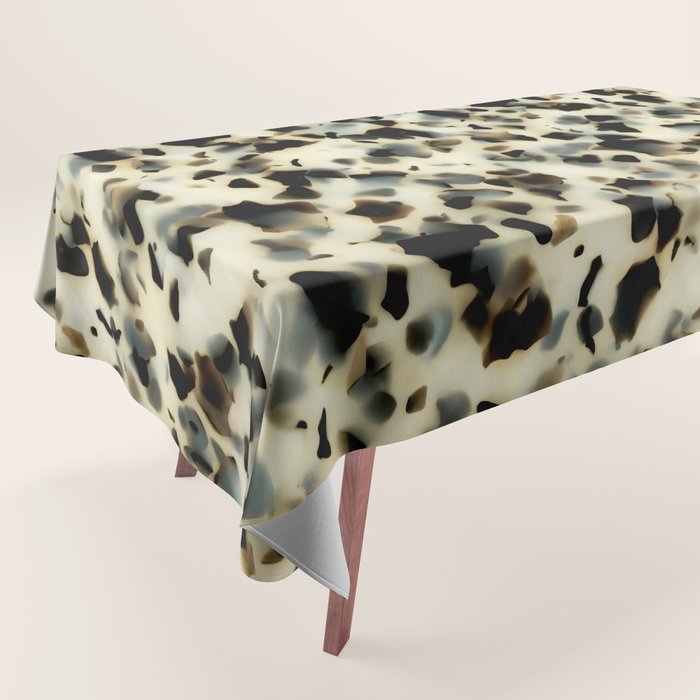Ivory Acetate Tortoise Shell Tablecloth Gallery Image 1