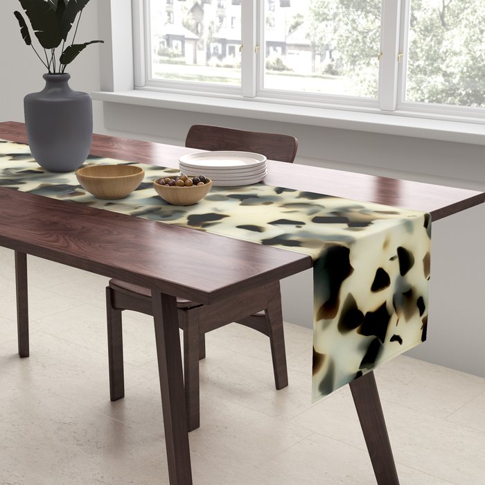 Ivory Acetate Tortoise Shell Table Runner Gallery Image 2