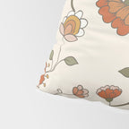 Exotic Orange Chinoiserie Pillow Sham Gallery Image 4
