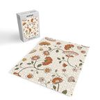 Exotic Orange Chinoiserie Jigsaw Puzzle Gallery Image 2