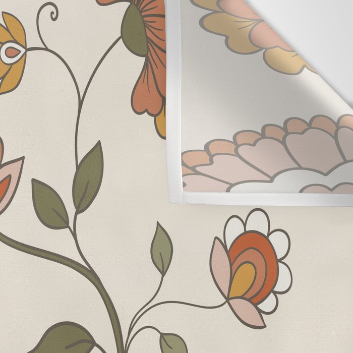 Exotic Orange Chinoiserie Wall Tapestry Gallery Image 3