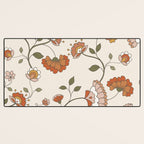 Exotic Orange Chinoiserie Desk Mat Gallery Image 3