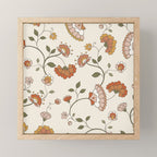 Exotic Orange Chinoiserie Mini Art Print Gallery Image 1