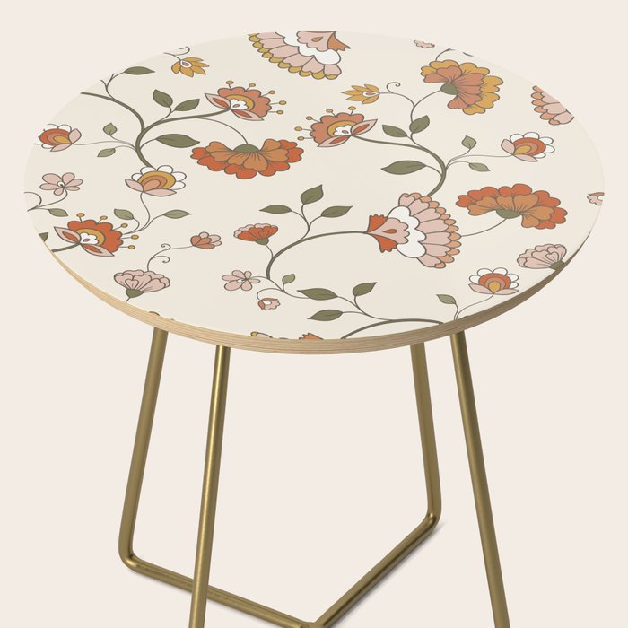 Exotic Orange Chinoiserie Side Table Gallery Image 2