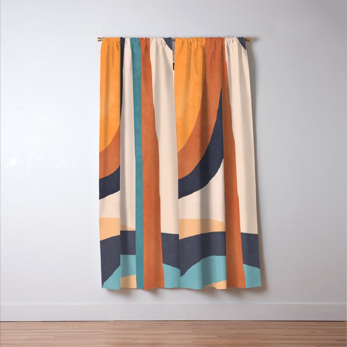 Modern Abstract Art 7 Window Curtain Gallery Image 3