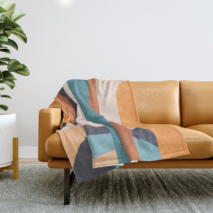 Modern Abstract Art 7 Throw Blanket Gallery Image 1