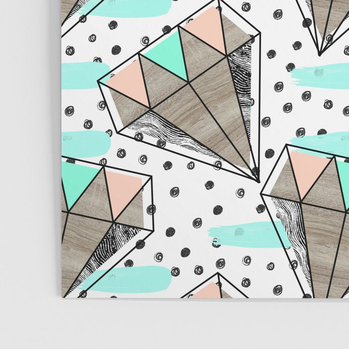 Colored diamonds and texture A Poster Gallery Image 3