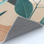 Abstract Art Tropical Leaves 9 Rug Gallery Image 4